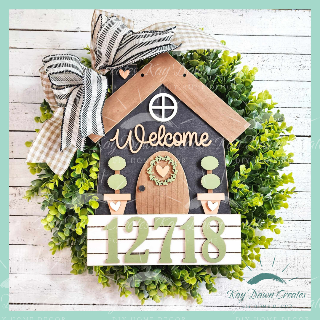 Welcome House with House Numbers
